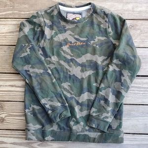 San Francisco Work Shirts Camo Crewneck Pullover Medium